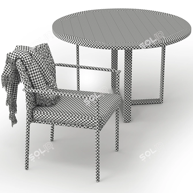 Elegant Durban and Robin Furniture Set 3D model image 6