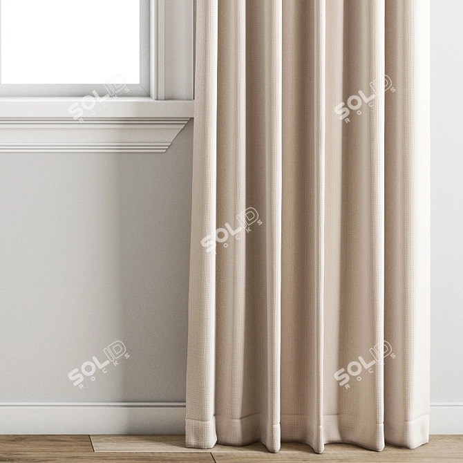 Poly Curtain Model 3D model image 2