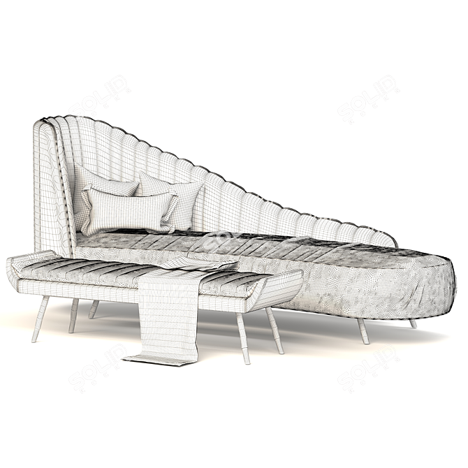 Modern Koger Chaise Lounge - Elegant & Comfortable 3D model image 4