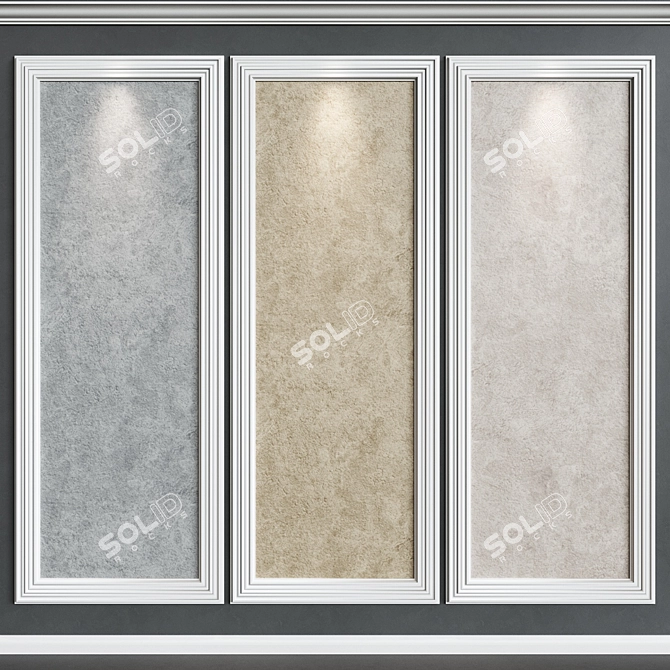 Decorative Plaster Set 3D model image 1