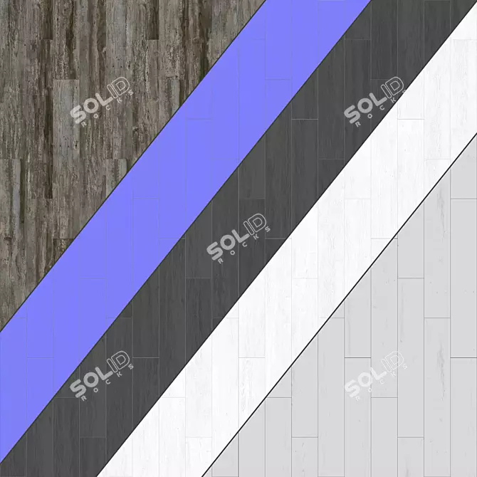 Parquet 46: Standard & Herringbone Patterns, 12 Different Planks, PBR Materials - 4k Seamless 3D model image 3