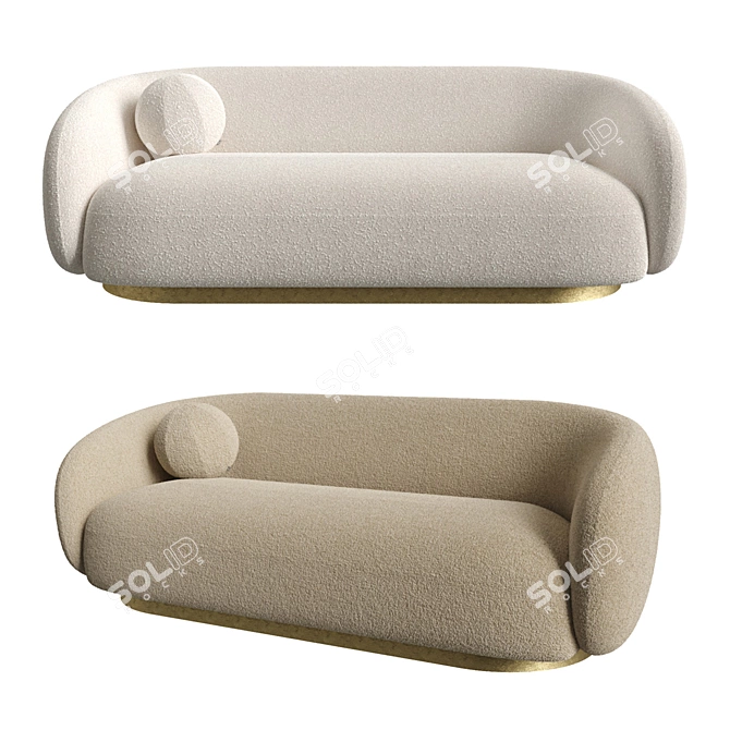 Eichholtz Brice 4K Sofa: Stylish and Comfortable 3D model image 2