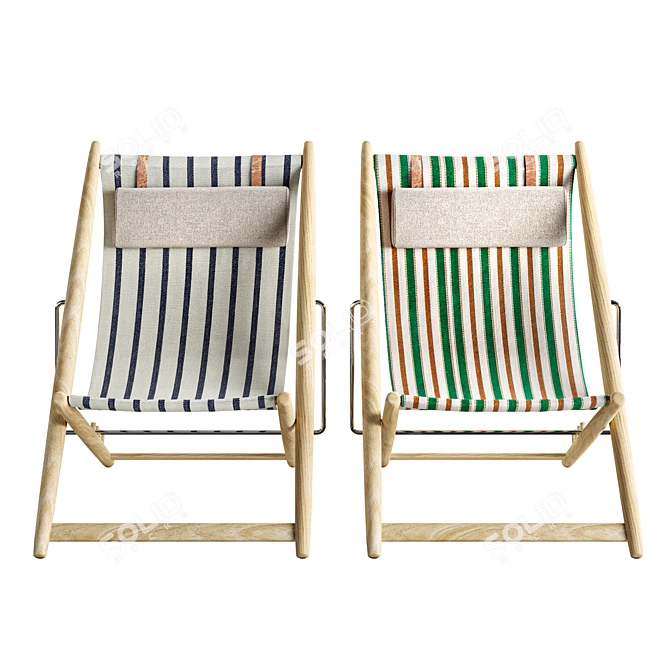 Sunset Serenity Beach Chair 3D model image 3
