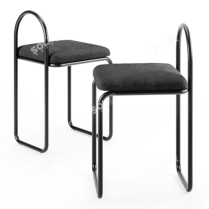 Elegant Angui Chair by AYTM 3D model image 1
