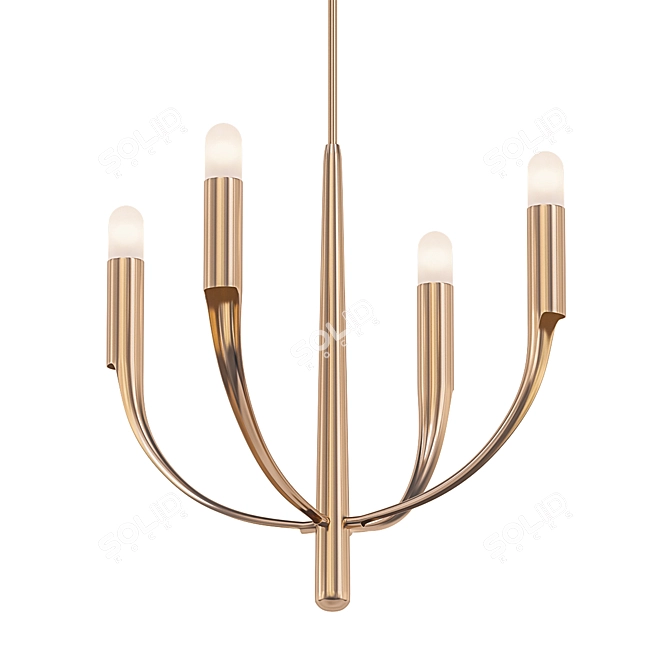 Elegant Verso Chandelier 3D model image 1