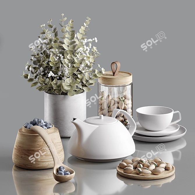 Berry Bliss Decorative Set 3D model image 1