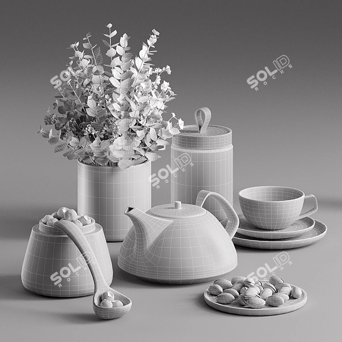 Berry Bliss Decorative Set 3D model image 5