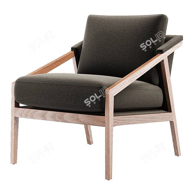 Sage Silver Earl Occasional Chair 3D model image 1