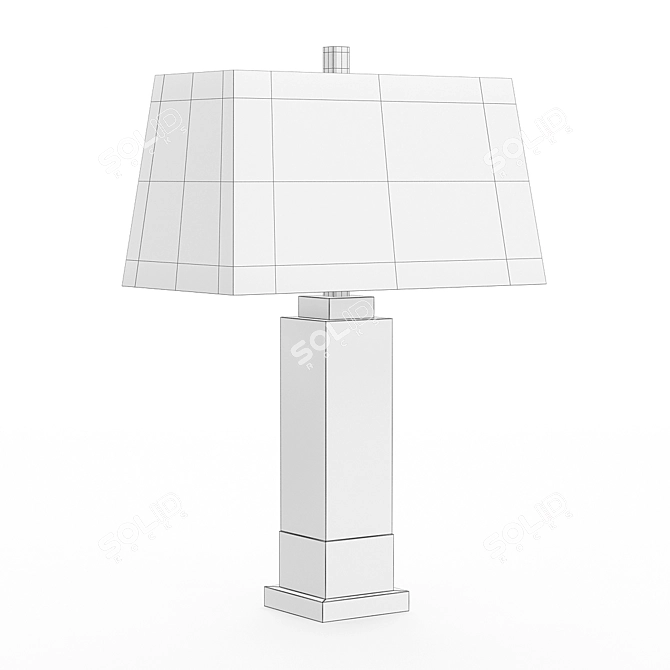 Elegant Briawood Table Lamp 3D model image 2