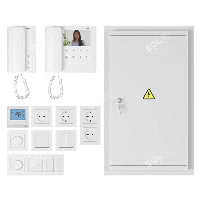 Smart Home Electrician Set 3D model image 1