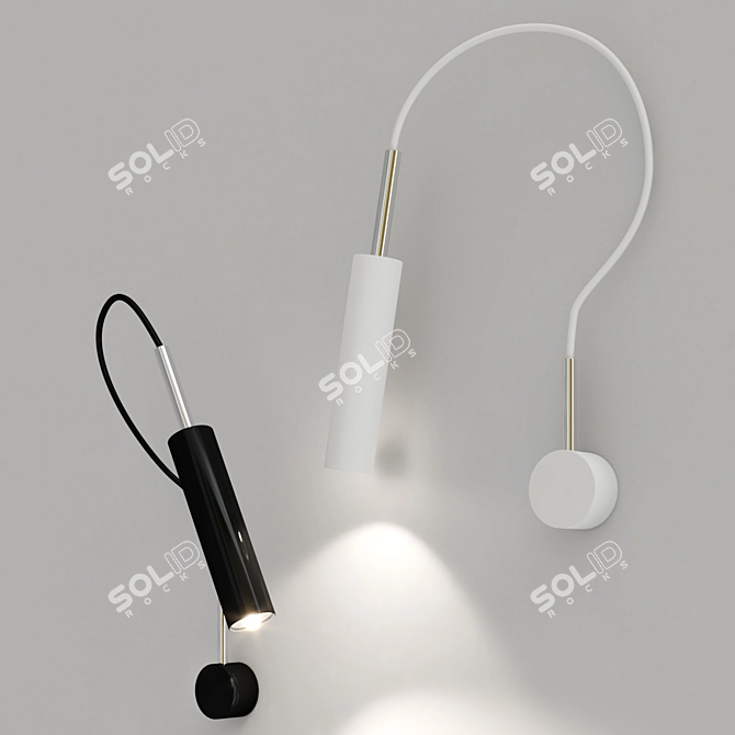 Adjustable Wall Light: LUCENERA 202 3D model image 3