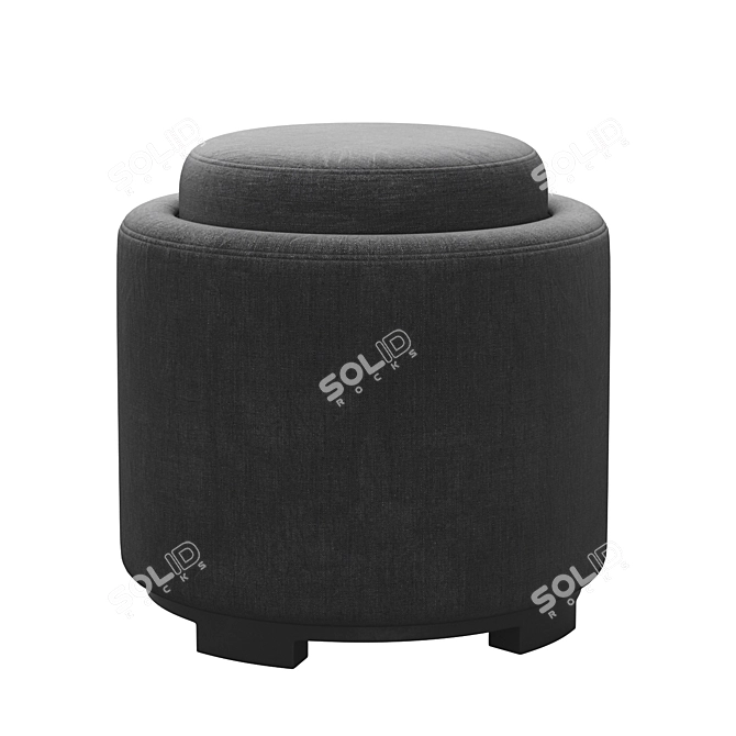 Safavieh Chelsea Round Tray Ottoman 3D model image 13