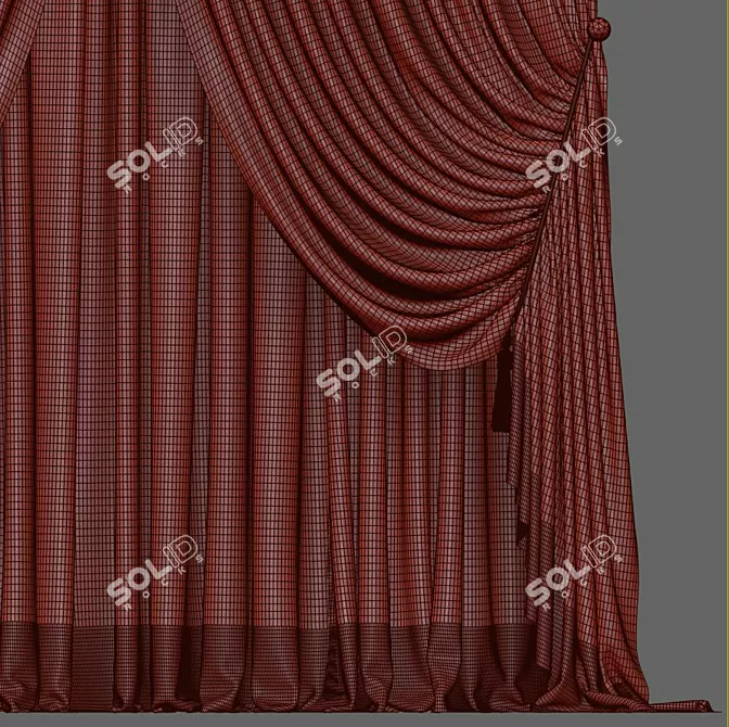 Elegant Drape 854 3D model image 3