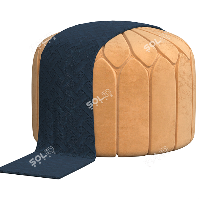 2014 Pouf: Stylish and Versatile Accent 3D model image 4