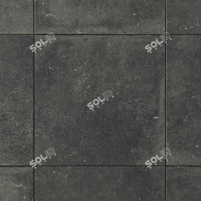 Flaviker Nordik Stone Black - Versatile Wall and Floor Tiles 3D model image 2