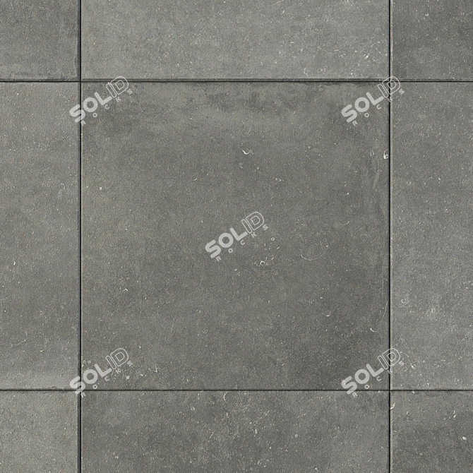 Flaviker Nordik Stone Gray: Versatile 80x80 Wall and Floor Tiles 3D model image 2