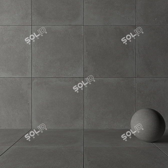  Flaviker Nordik Stone Ash: Versatile Wall & Floor Tiles 3D model image 3