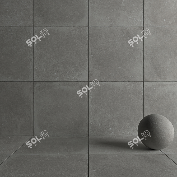  Flaviker Nordik Stone Ash: Versatile Wall & Floor Tiles 3D model image 4