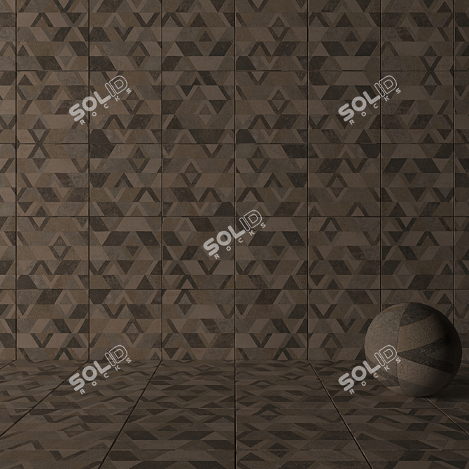  Flaviker Retour Decor Mix: Versatile Wall and Floor Solution 3D model image 3