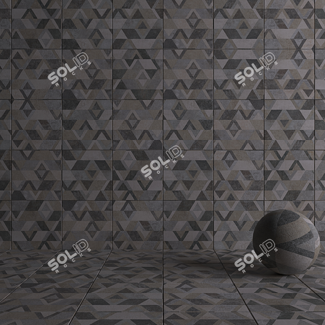  Flaviker Retour Decor Mix: Versatile Wall and Floor Solution 3D model image 4