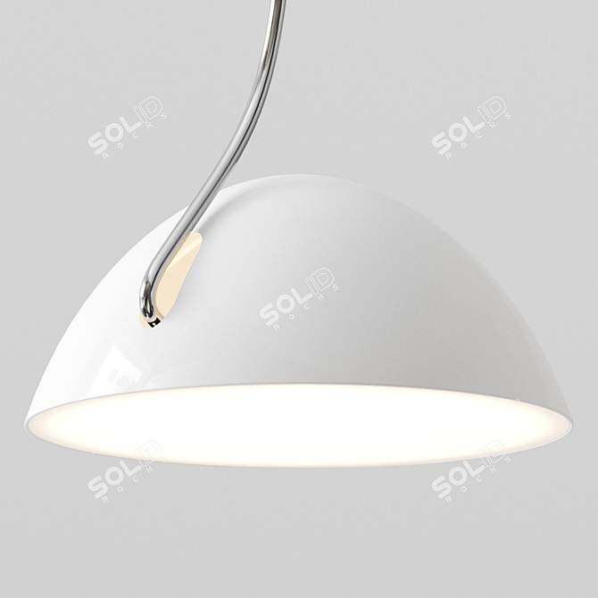 Sleek Pluma Pendant Lamp: Elegant Spanish Design 3D model image 2