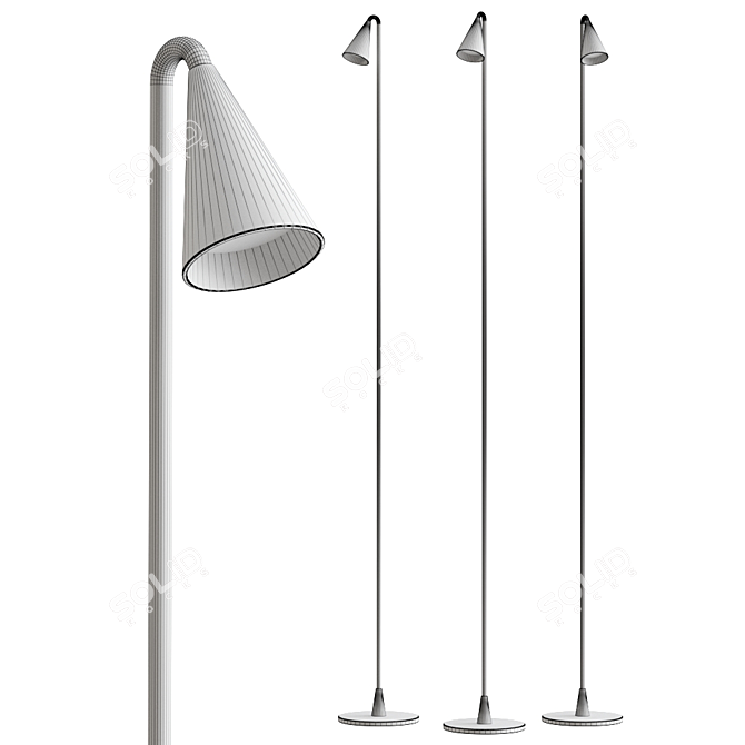 Brisa Outdoor Fitted Beacon by Vibia 3D model image 3