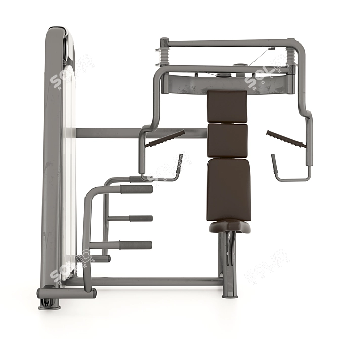 Ultimate Chest Press: Gym Essential 3D model image 3