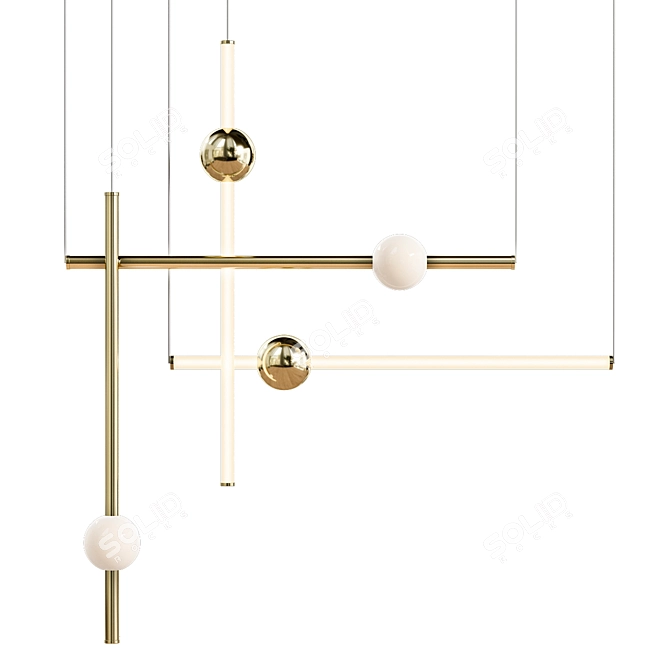 Elegant Wand Design Lamp 3D model image 2