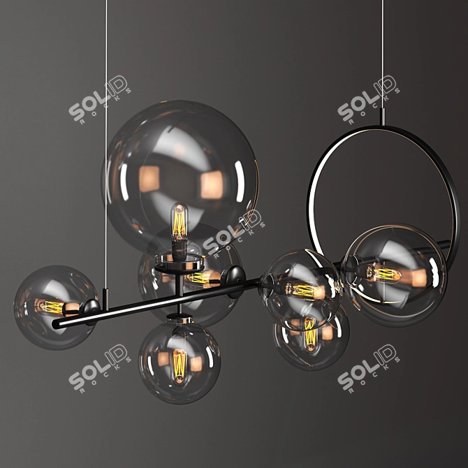  Elegant Lomye Pendant Lamp 3D model image 1