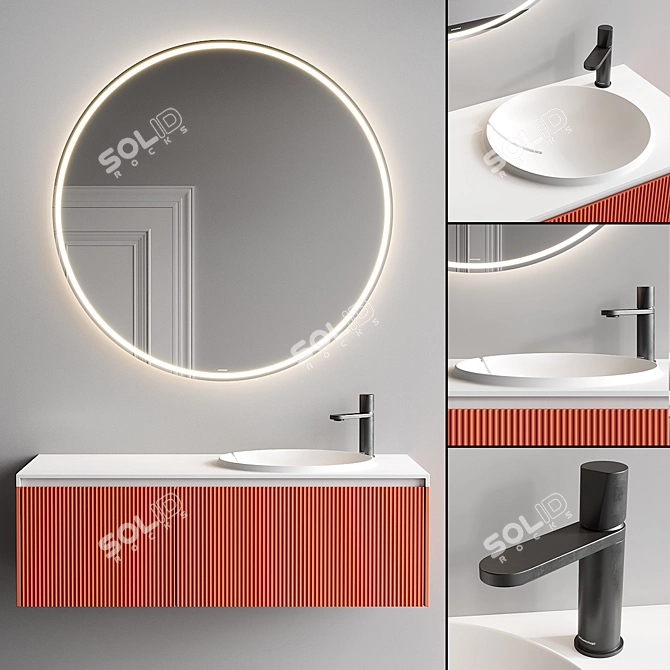 Antonio Lupi Design Binario 03 Vanity Set 3D model image 6