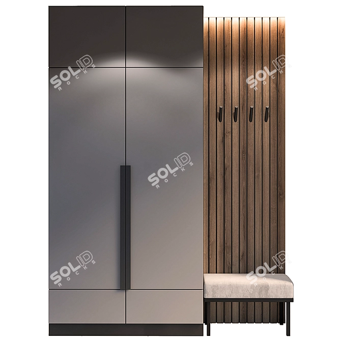 Stylish Hallway: Modern Design, High Quality 3D model image 1