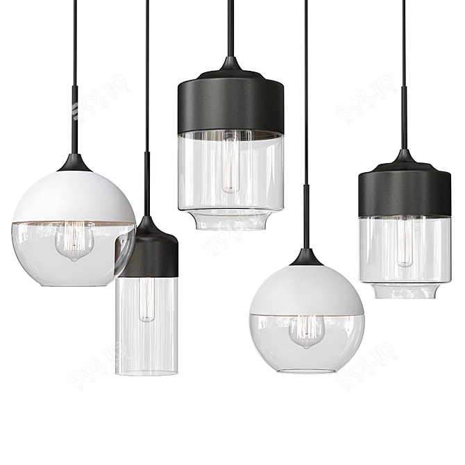 Nord Pendant Light by Anzazo: Contemporary Elegance 3D model image 1