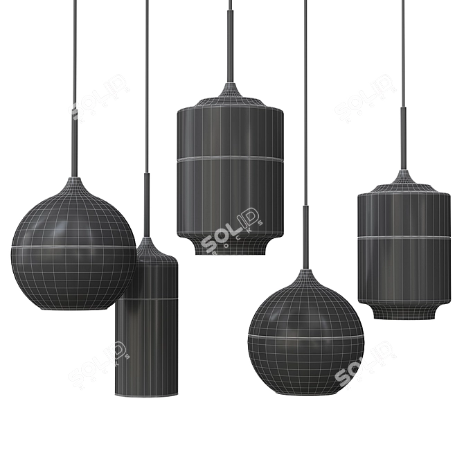Nord Pendant Light by Anzazo: Contemporary Elegance 3D model image 2