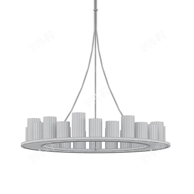 Illuminating Elegance: HEMEL Pendant Light 3D model image 2
