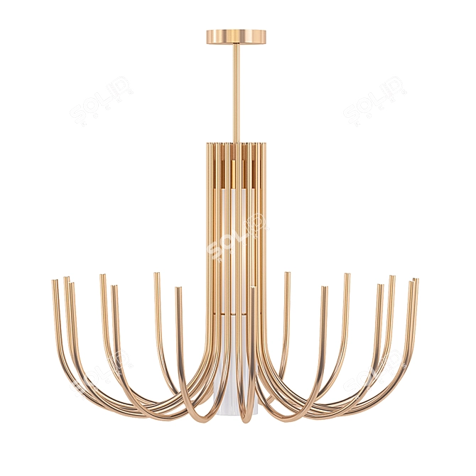 Twinkling Stardust LED Chandelier 3D model image 1