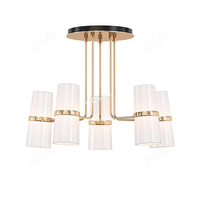 Elegant Conifer Chandelier 3D model image 1