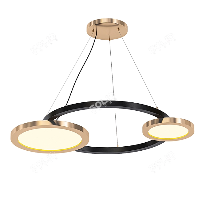 Luminous Eclisse LED Chandelier 3D model image 1