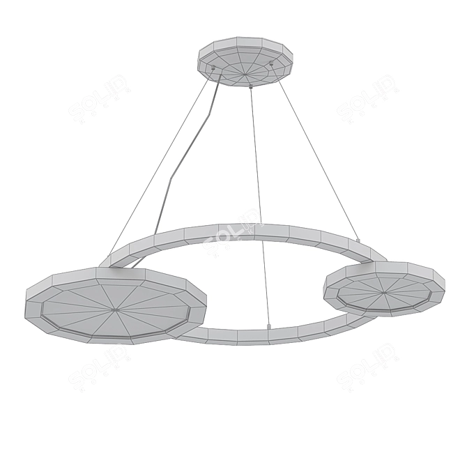 Luminous Eclisse LED Chandelier 3D model image 2