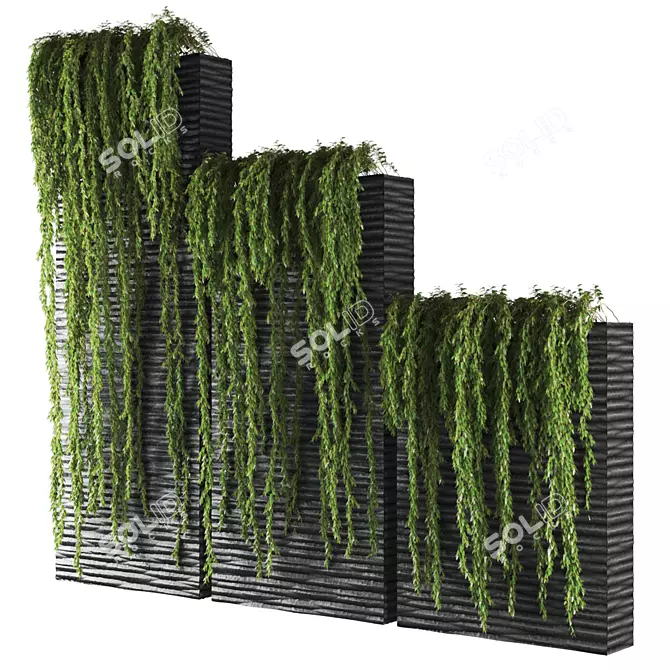 Unique Poly Plant, 3-5m Heights 3D model image 1