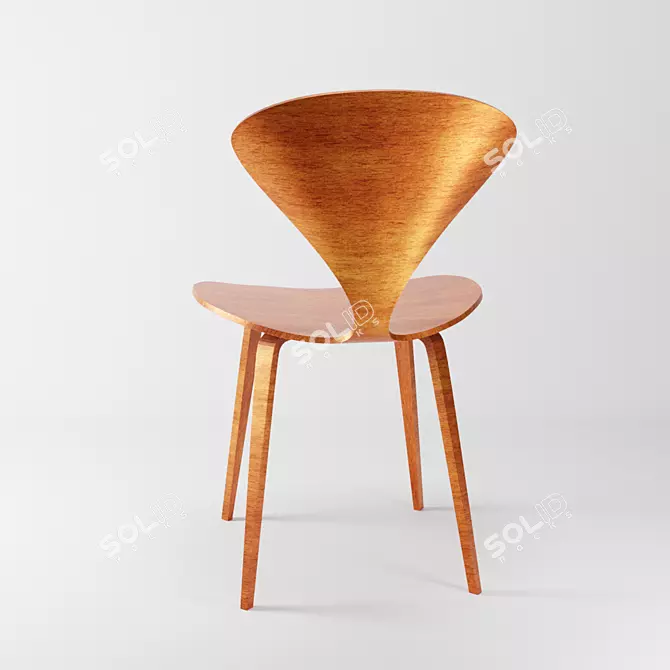 Iconic Cherner Dining Chair 3D model image 3