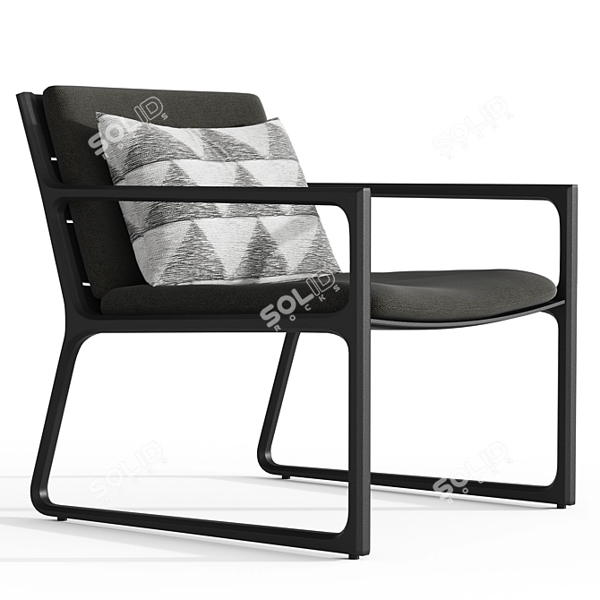 Restoration Hardware Vietri Lounge Chair 3D model image 4