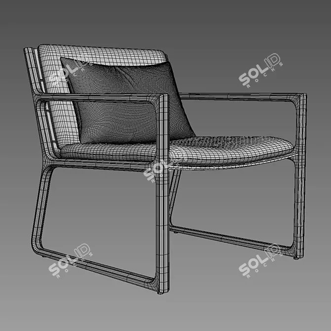 Restoration Hardware Vietri Lounge Chair 3D model image 5