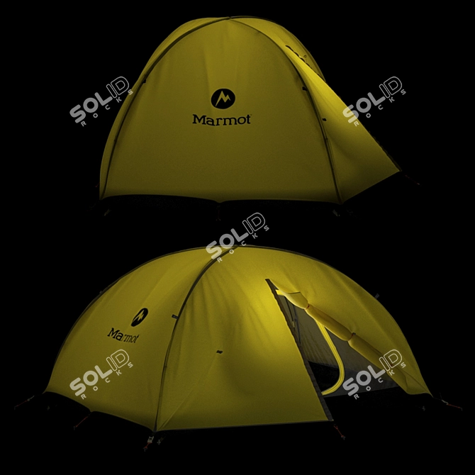 Marmot Lightweight 2-Person Tent 3D model image 3