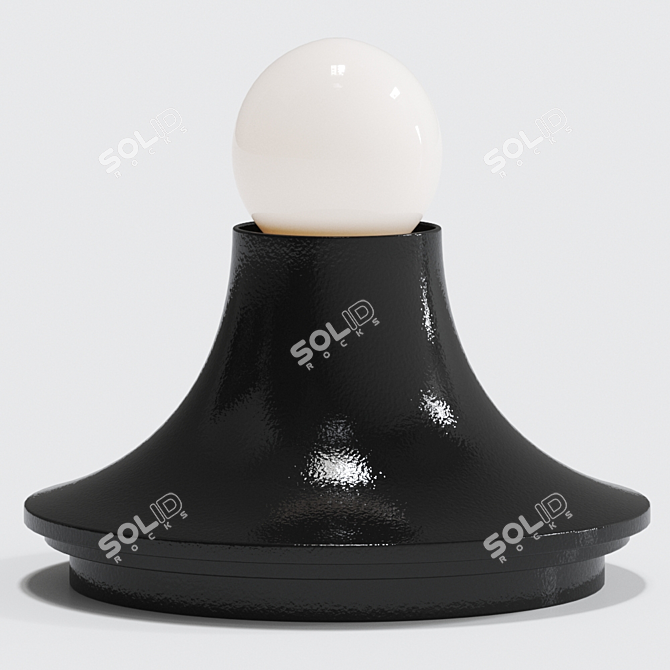 Vintage Teti Table Lamp: Iconic Design 3D model image 1