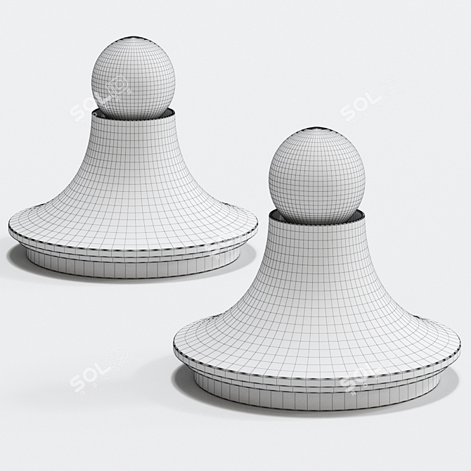 Vintage Teti Table Lamp: Iconic Design 3D model image 4