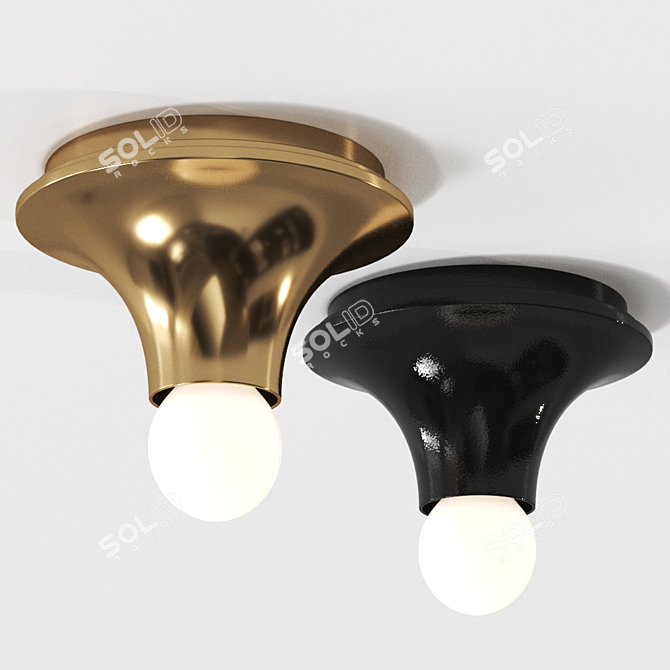 Teti Halogen Ceiling Lamp: Iconic Design, Timeless Style 3D model image 3