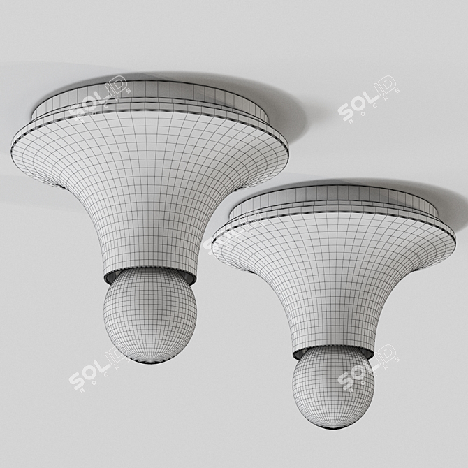 Teti Halogen Ceiling Lamp: Iconic Design, Timeless Style 3D model image 4