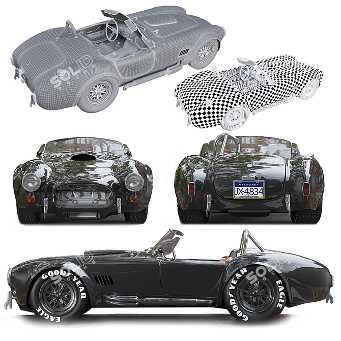 Shelby Cobra 427: Exquisite Classic 3D model image 9