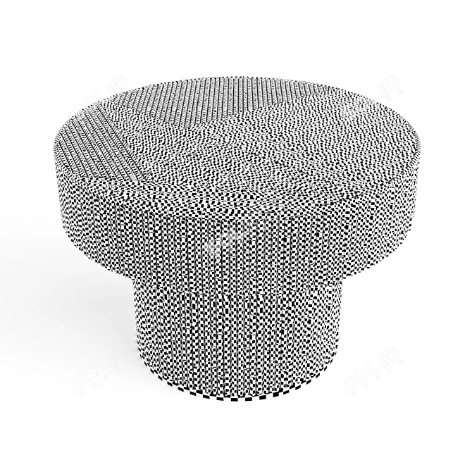 Elegant Elton Side Table 3D model image 3