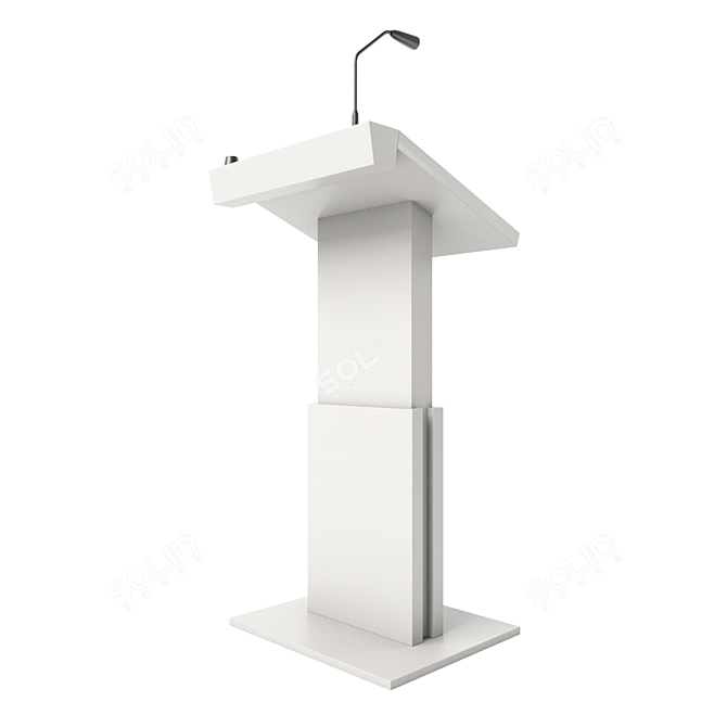 Interactive Podium with 27" Touch Screen 3D model image 2